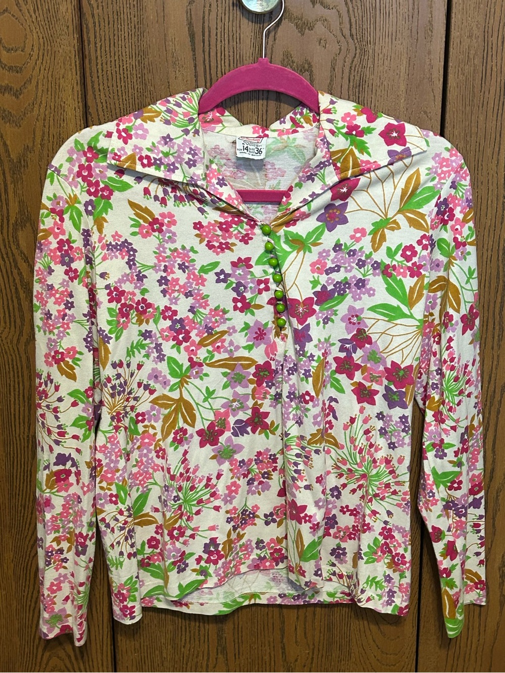 Vintage Floral Blouse